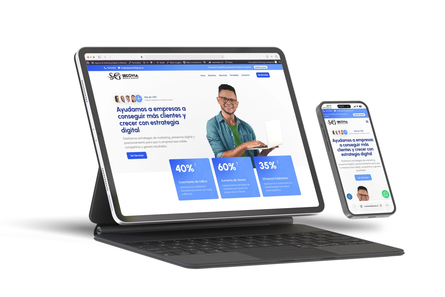 Diseño web WordPress agencia de marketing digital
