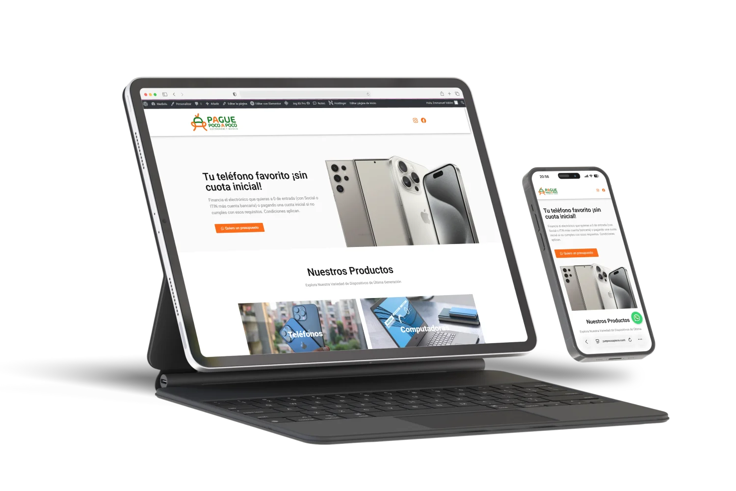 Diseño web WordPress tienda